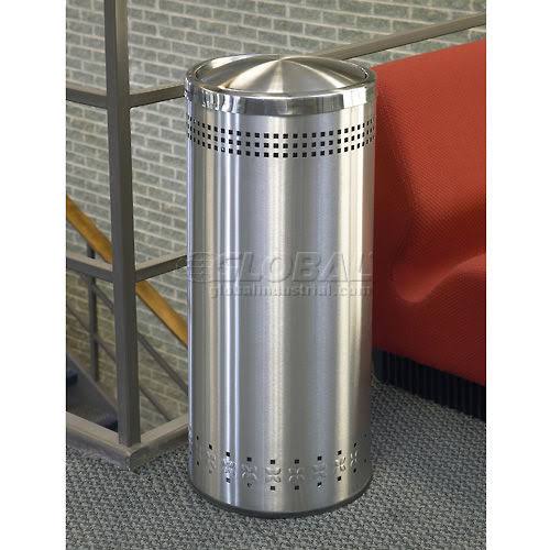Stainless Steel 15 Gal Swivel Trash Can K7m