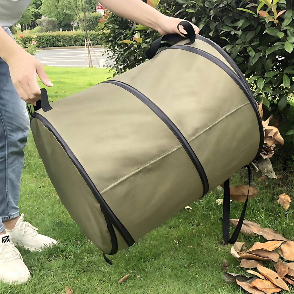 Foldable Garden Leaf Bag 2 Pack 24 30 Gallon Pop-Up Reusable Yard Waste Bags a7