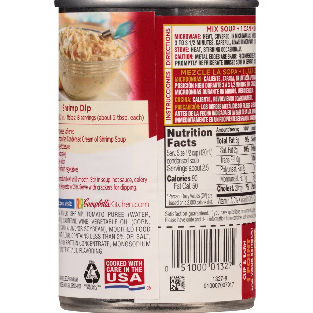 Cream of Shrimp Soup 10.5 oz Can Pack of 12 k7