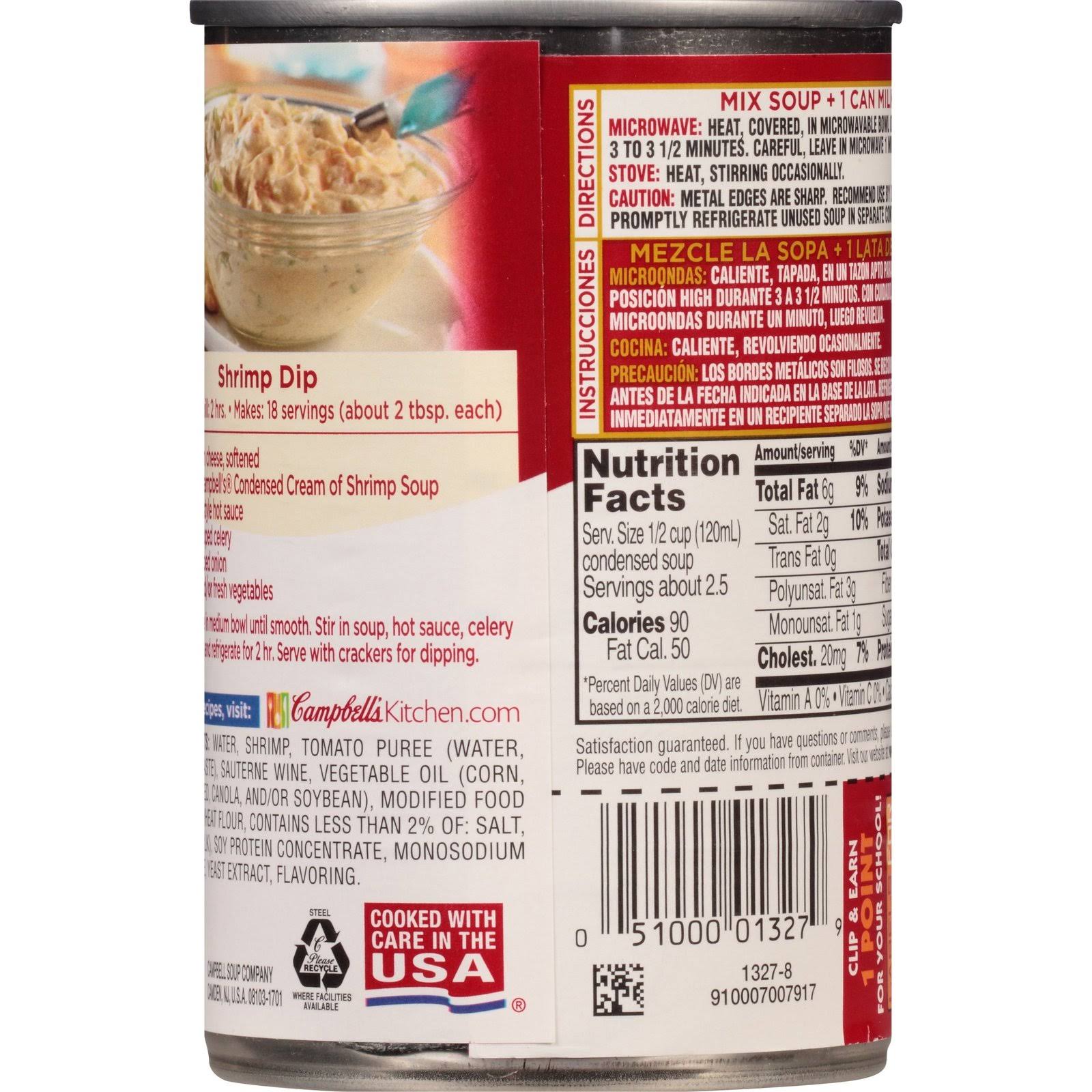 Cream of Shrimp Soup 10.5 oz Can Pack of 12 k7