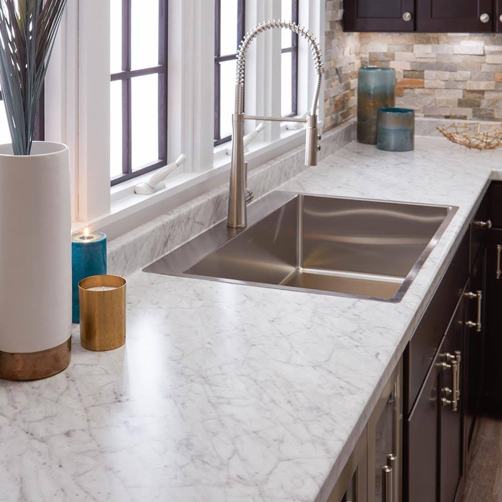 Laminate Kitchen Countertop White 4-ft A7