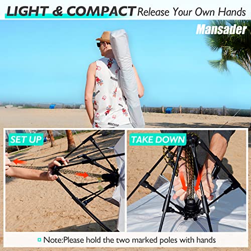 Beach Tent Pop Up Sun Shelter UPF 50+ UV Protection a7
