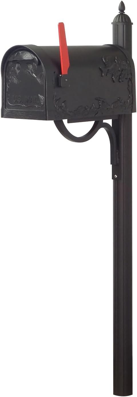 Hummingbird Curbside Mailbox with Locking Insert and Post k7m