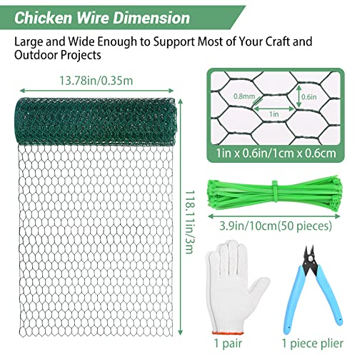 Chicken Wire Mesh for Garden Poultry 13.78 x 236 Inch a7