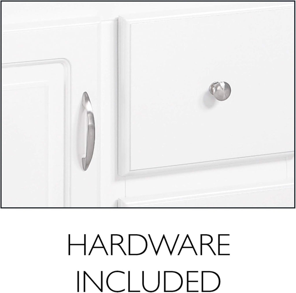 Bathroom Wall Cabinet 2-Door White 1-Shelf 21x30 a7
