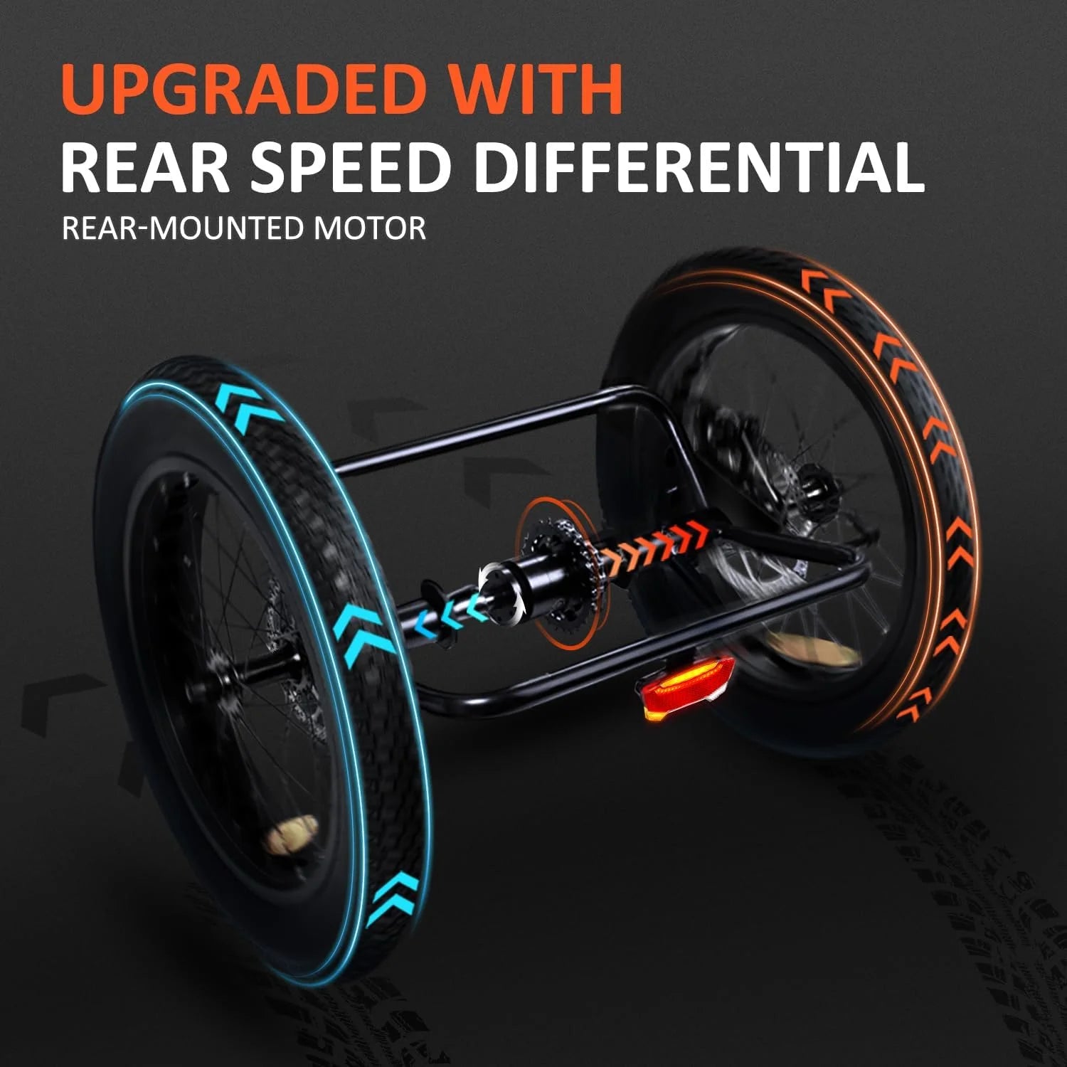 Semi-Recumbent Electric Trike 85MI Fat Tire 750W for Adults k7