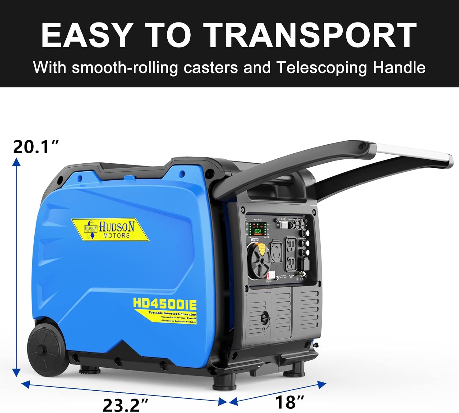 4500-Watt Portable Inverter Generator with Electric Start & Eco-Mode a7