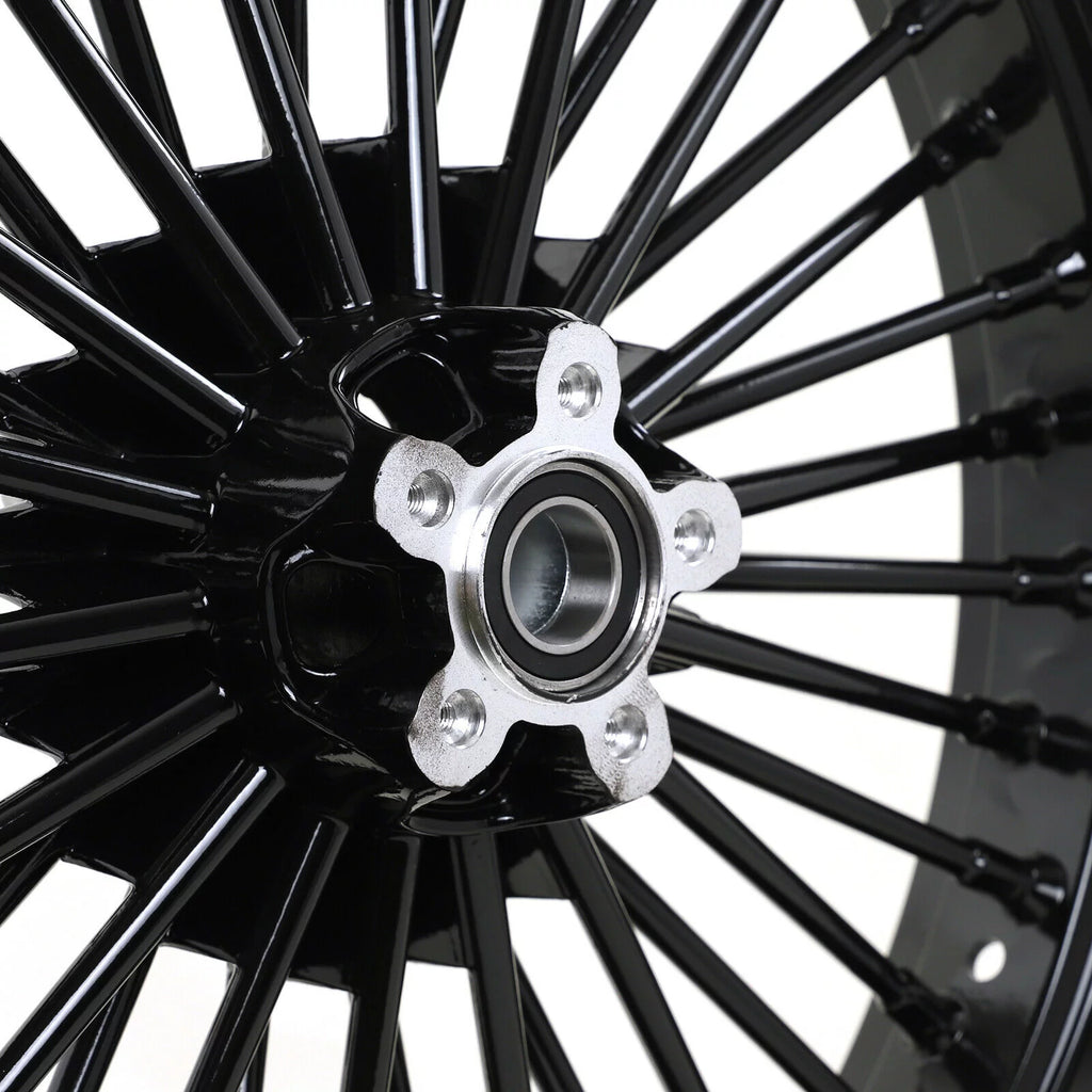 21x3.5 18x5.5 Fat Spoke Wheels Rim for Harley Dyna Wide Glide FXDWG 2006-2017 k7