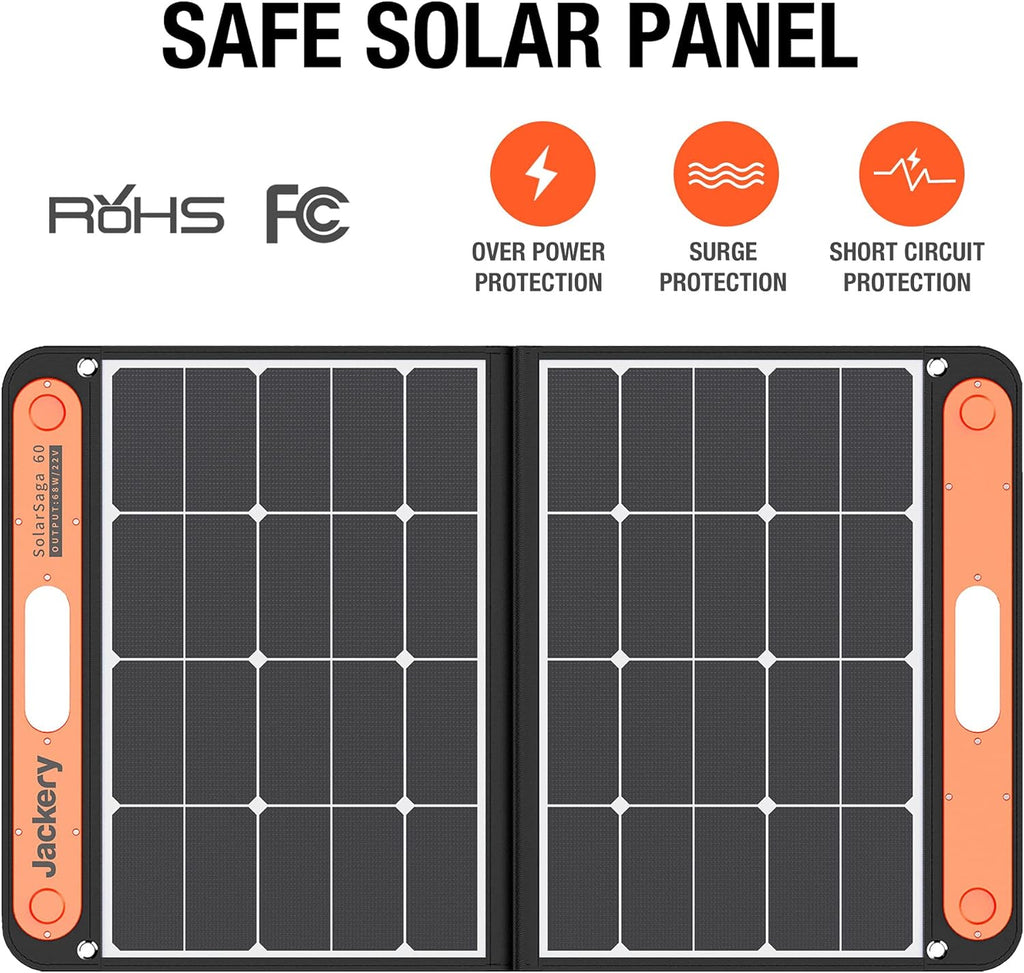 Solar Panel 60W Foldable Portable Charger a7