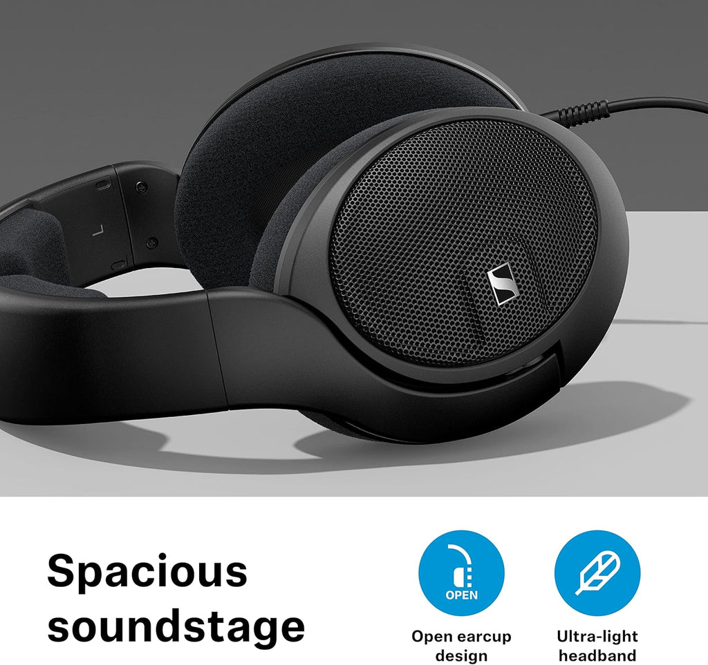Open-Back Over-Ear Audiophile Headphones with Detachable Cable k7p