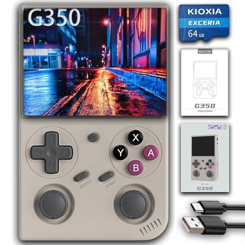 Retro Handheld Game Console 64G 4371 Games 3.5-Inch IPS Screen A7