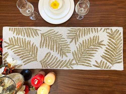 Beaded Table Runner 13x36 Multicolour H7q