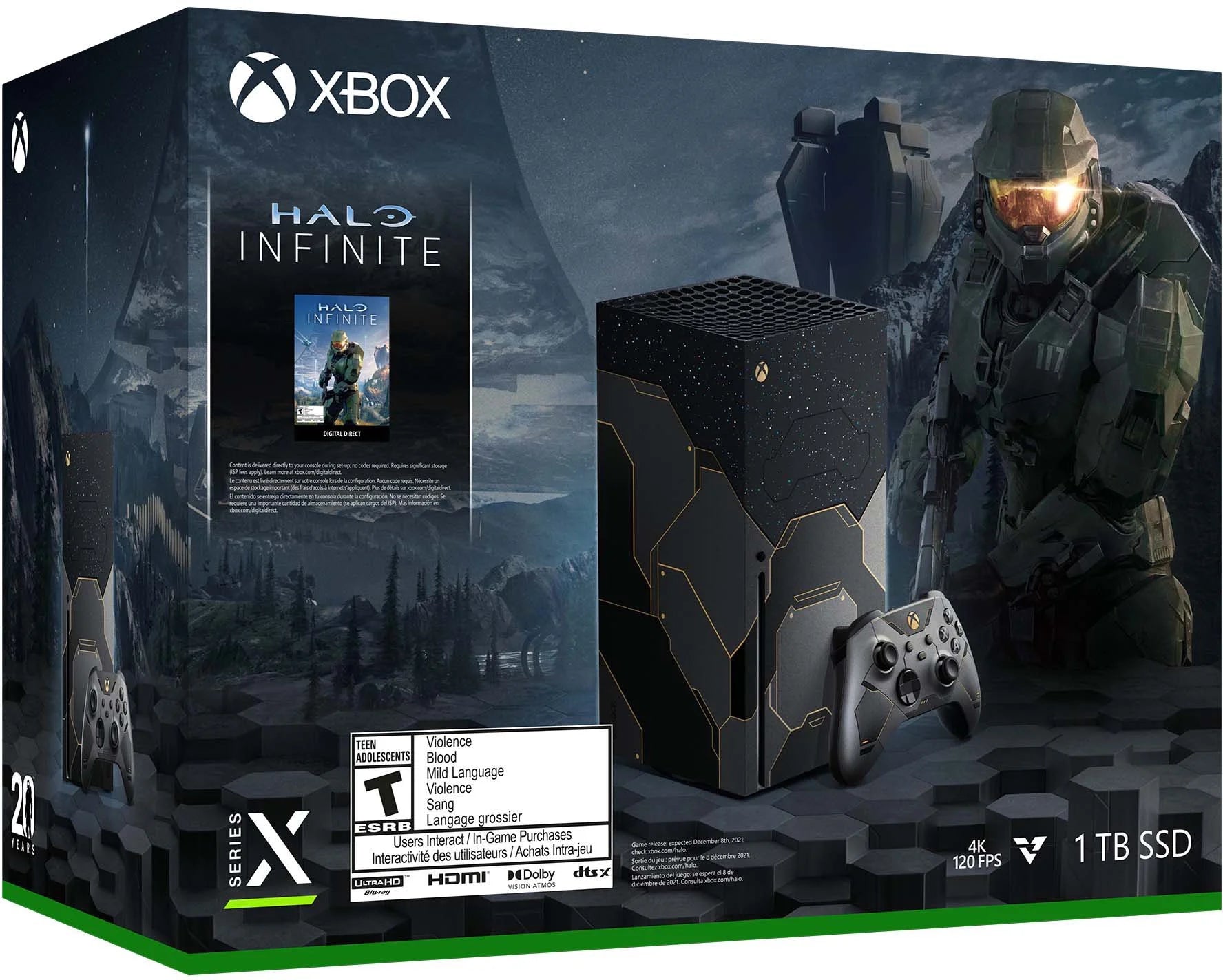 Xbox Series X 1TB Console Bundle with Extra Wireless Controller a7