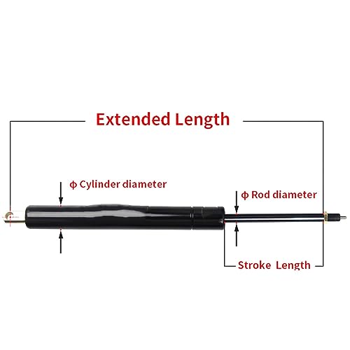 Slow Close Hinges Locking Gas Spring 200mm 100N a7