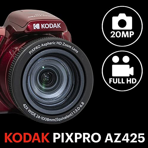 Digital Camera 42X Optical Zoom 24mm Wide Angle 1080P Video r7