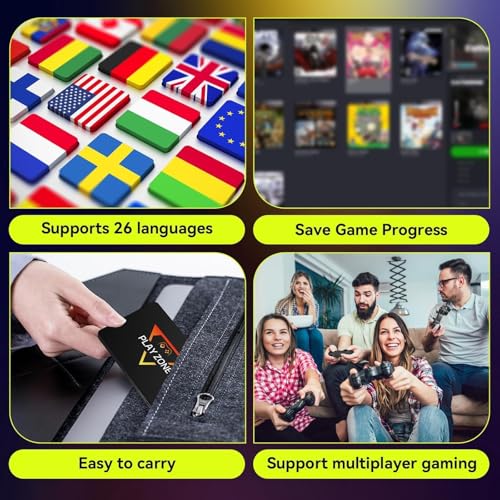 Retro Gaming Console with 16191 Games, Plug and Play HDMI, 3 Systems in 1 SSD k7