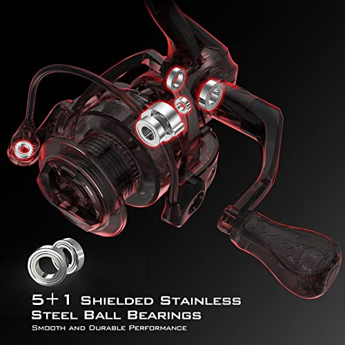 Fishing Reel Spinning 5.2:1 Gear Ratio 22Lbs Carbon Drag 9k