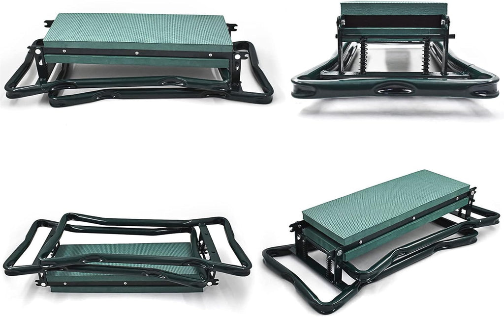 Garden Kneeler Seat Folding Stool with Tool Bag Pouch k7m