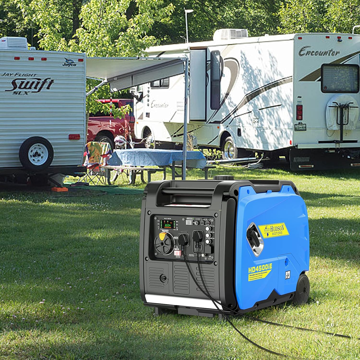 4500-Watt Portable Inverter Generator with Electric Start & Eco-Mode a7