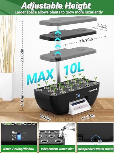 Hydroponic Growing System with Full-Spectrum Lights a7