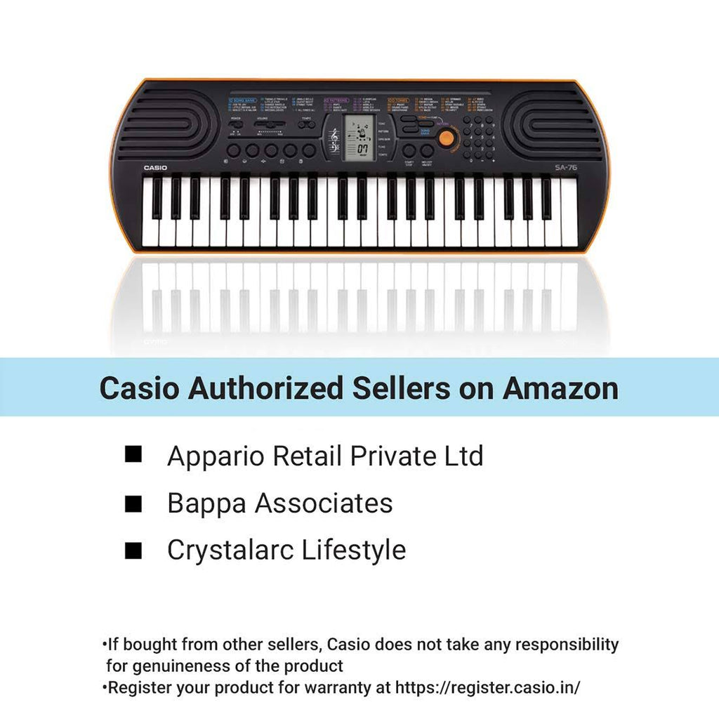Electronic Mini Keyboard 44-Key Black Orange k7
