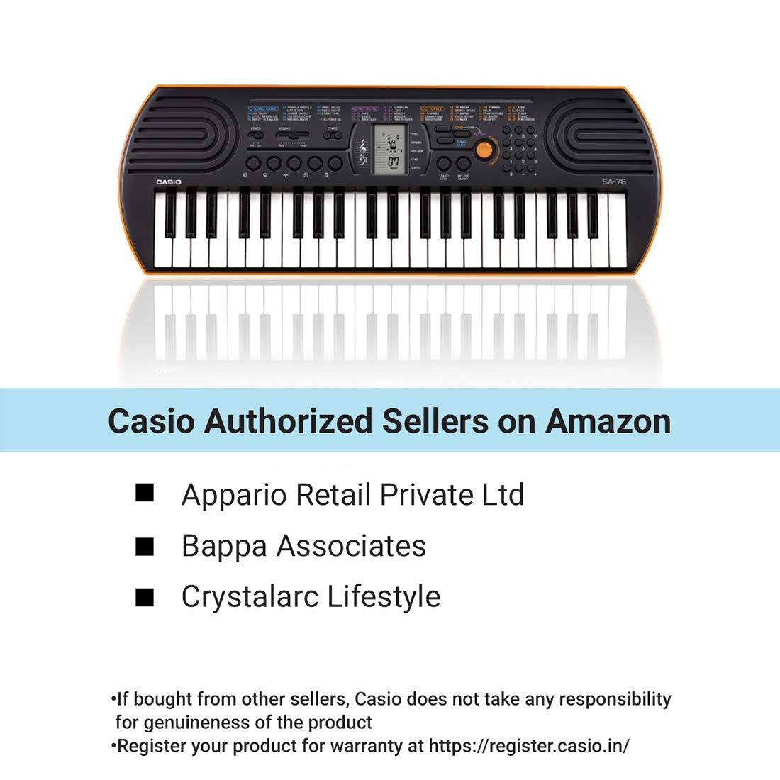 Electronic Mini Keyboard 44-Key Black Orange k7