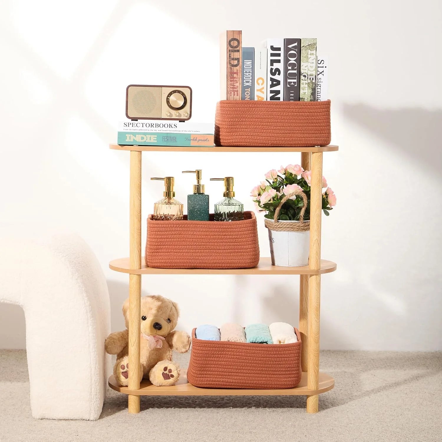 Small Storage Baskets for Organizing 3 Pack A7