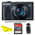Canon PowerShot SX740 HS Digital Camera (Black) with 64 GB Memory Card