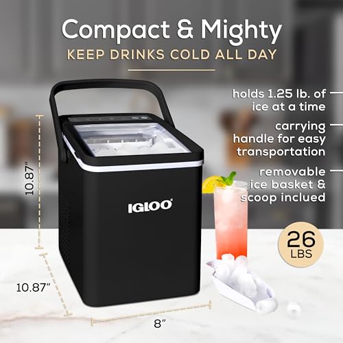 Electric Countertop Ice Maker Machine Portable 33lbs 24h Stainless Steel A7