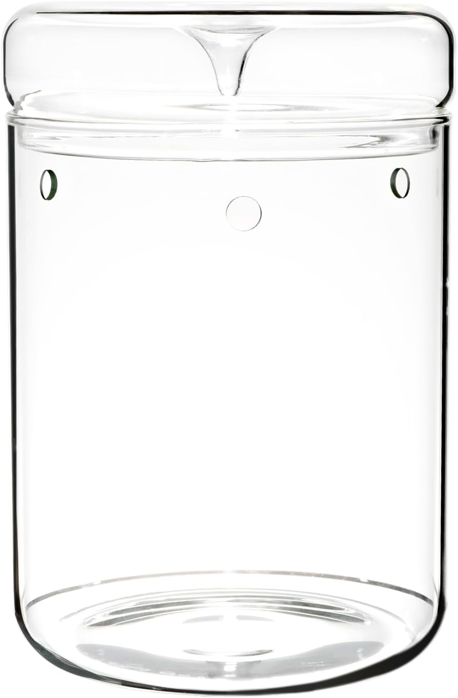 Glass Plant Terrarium 4.7x7in with Lid a9