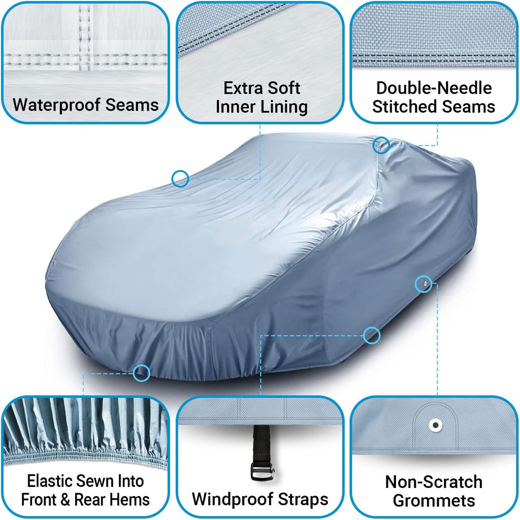 Ford Mustang 1987-1993 Full Car Cover Waterproof Outdoor Protection k7