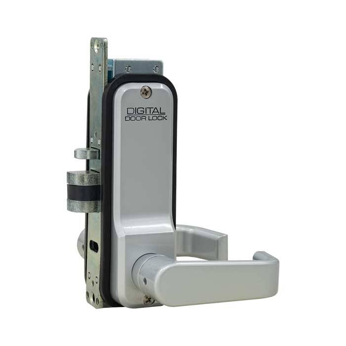 Narrow Stile Lever Handle Lock with Passage Function White k7