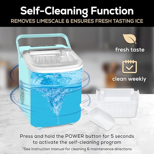 Electric Countertop Ice Maker Machine Portable 33lbs 24h Stainless Steel A7