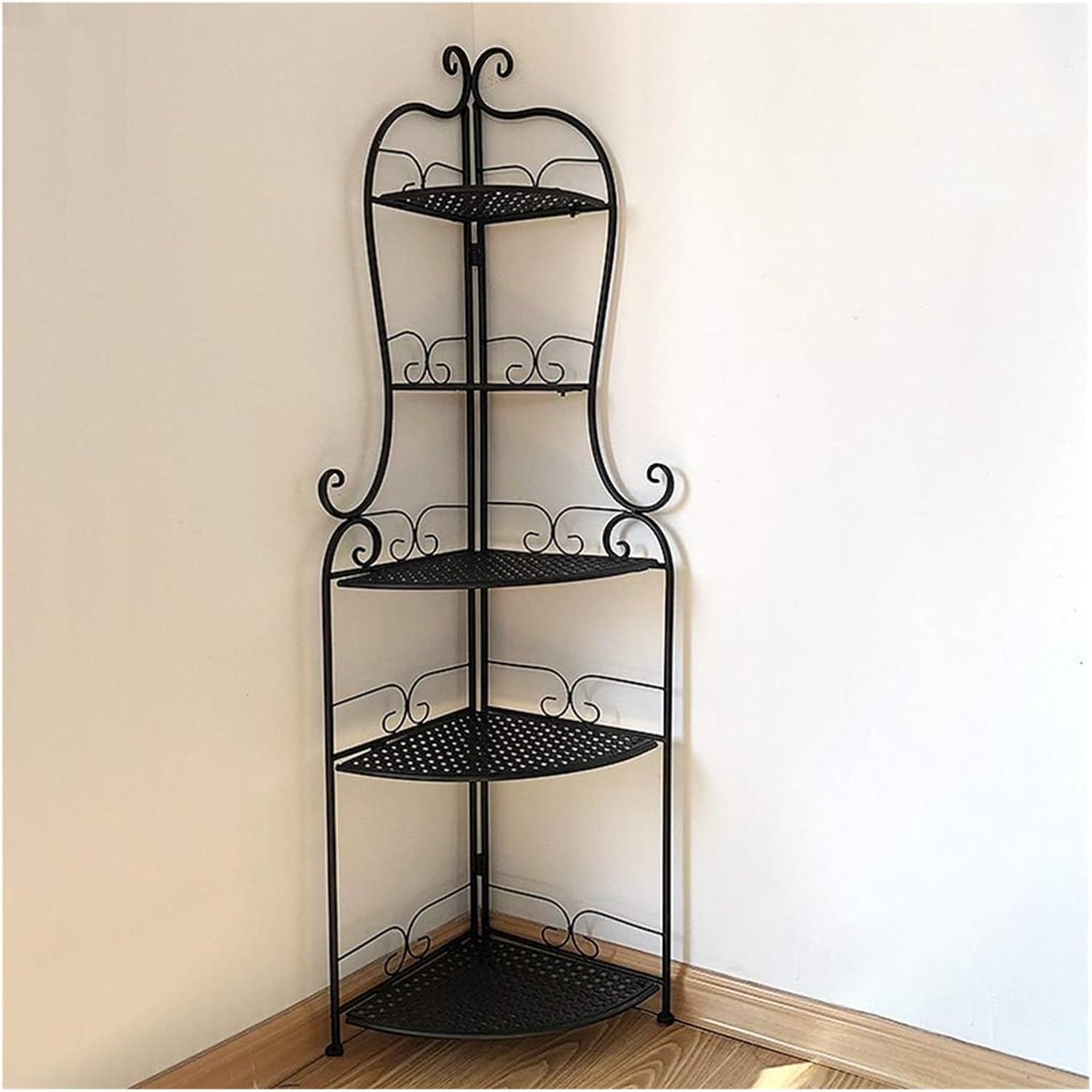 Flower Stand Plant Display Folding Pot Holder 5 Tier Iron Rack A7