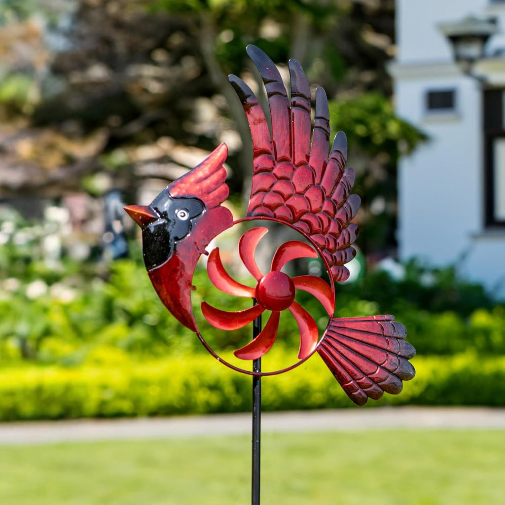 Metal Wind Spinner Outdoor Garden Decoration k7