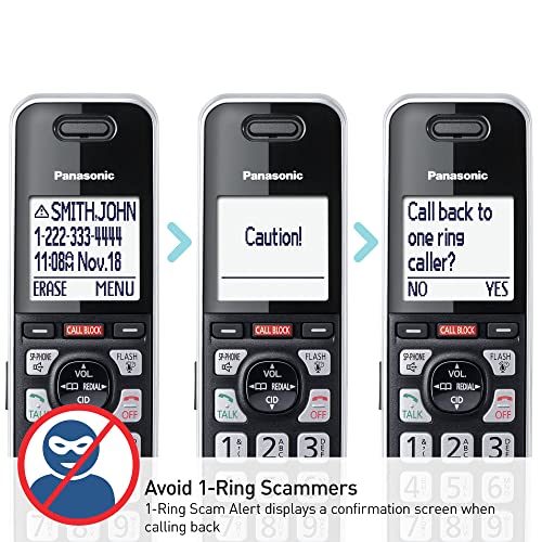 Cordless Phone with Call Block and Answering Machine, 4 Handsets a7