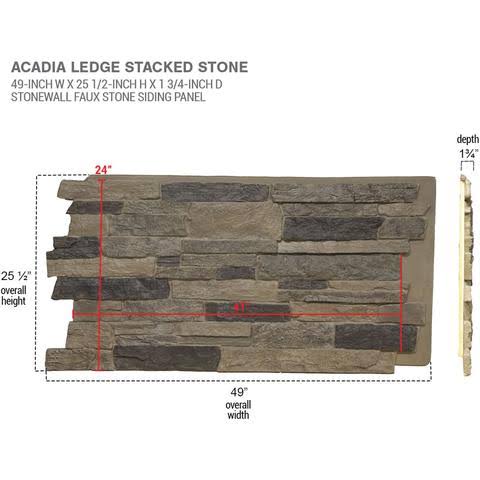 Stone Siding Panel Canyon Brown 7k