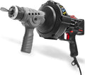 XtremepowerUS Handheld Portable Auto Feed Snake Drain Auger Corded Operated Unclog Sink Clog Pipe Cleaner Plumbing Power Tube 25' ft Cable