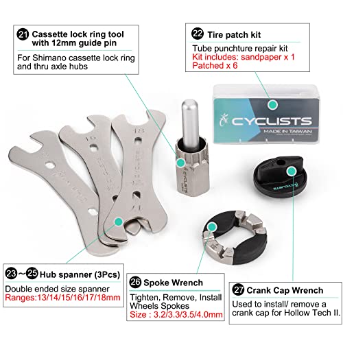 Bike Repair Tool Kit with Storage Case 7k