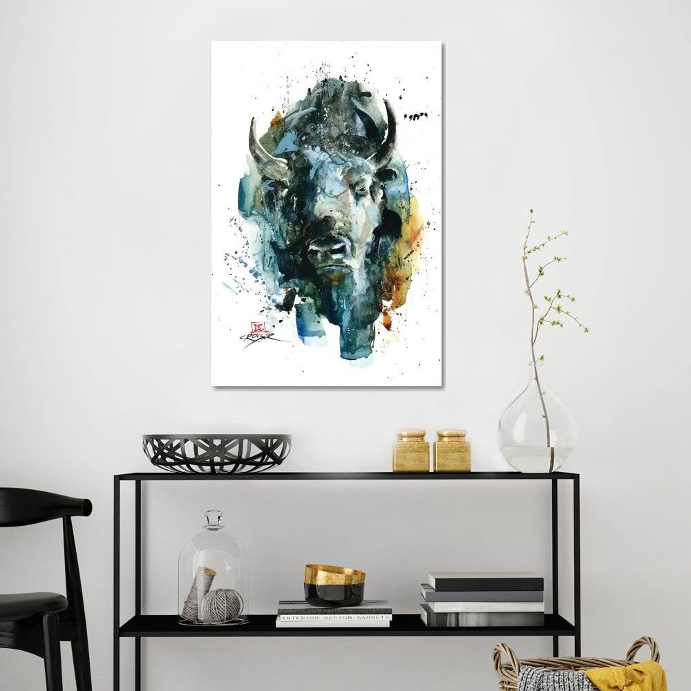 Abstract Bison Canvas Wall Decor Prints k7
