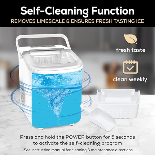 Electric Countertop Ice Maker Machine Portable 33lbs 24h Stainless Steel A7
