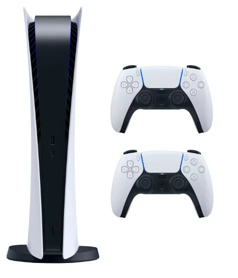 PS5 Digital Console with 2 Wireless Controllers White k7