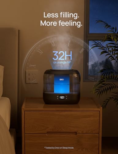 Top Fill Cool Mist Humidifier for Bedroom 60H Quiet k7