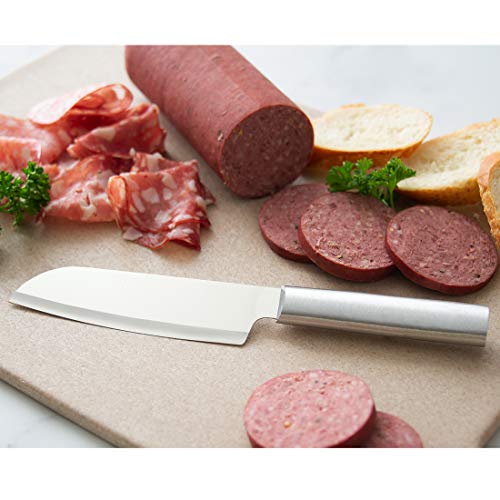 Knife Gift Set Stainless Steel Blades, 7-Piece Silver Handle q7