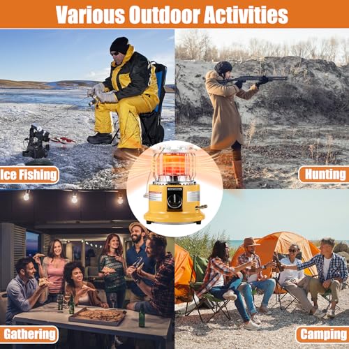 Propane Heater & Stove, 13000 BTU Portable Indoor/Outdoor 7k