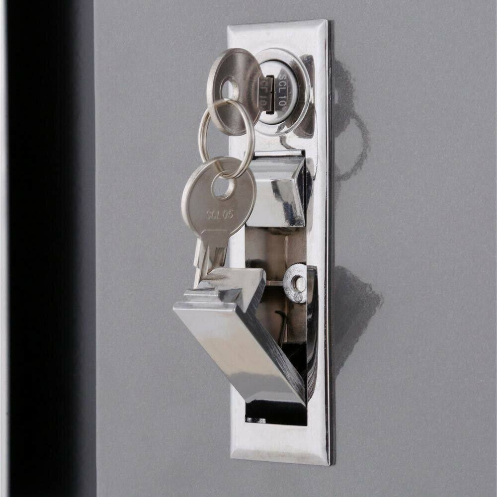 Steel Garage Wall Cabinet Black Grey k7