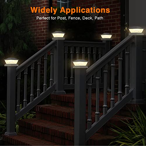 Solar Post Cap Lights Outdoor Waterproof Deck Lights 4x4 5x5 k7