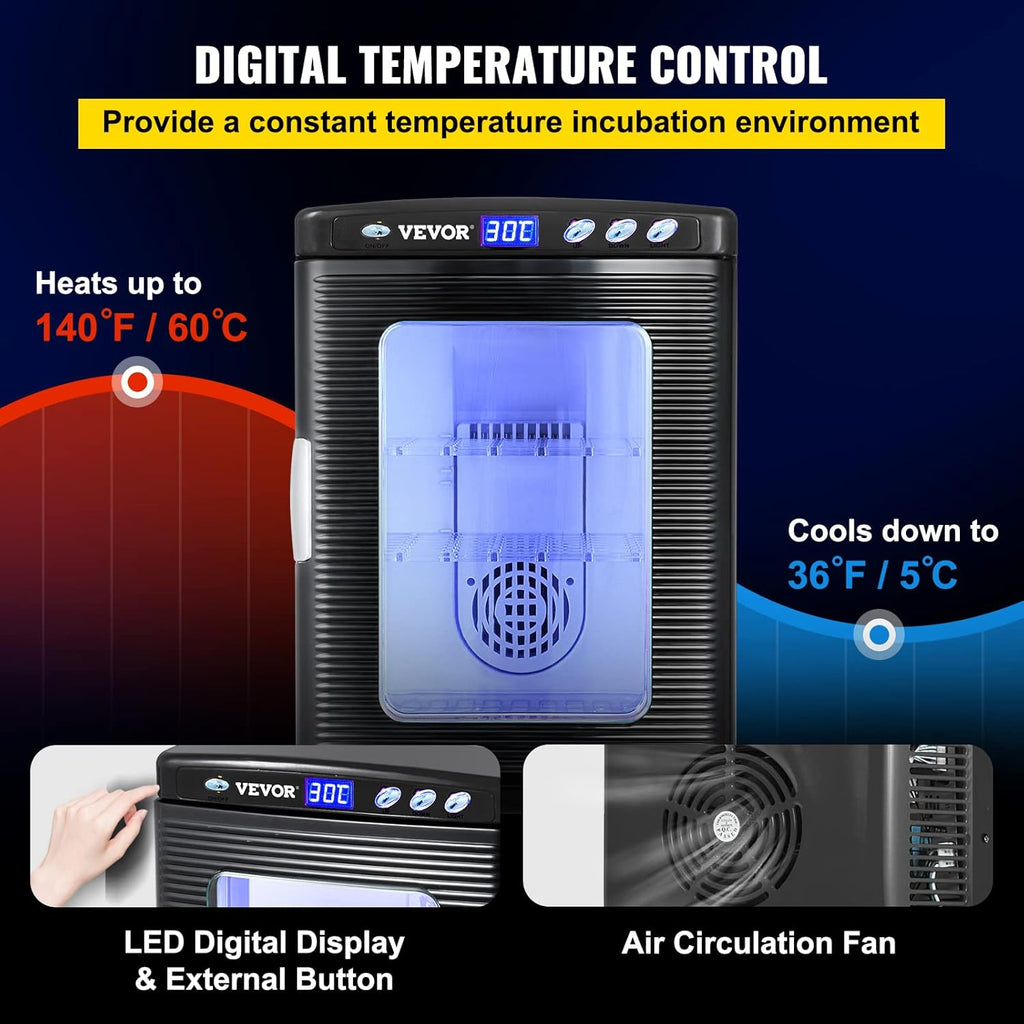 Egg Incubator 25L Reptile Hatcher 5-60°C Digital Display a7