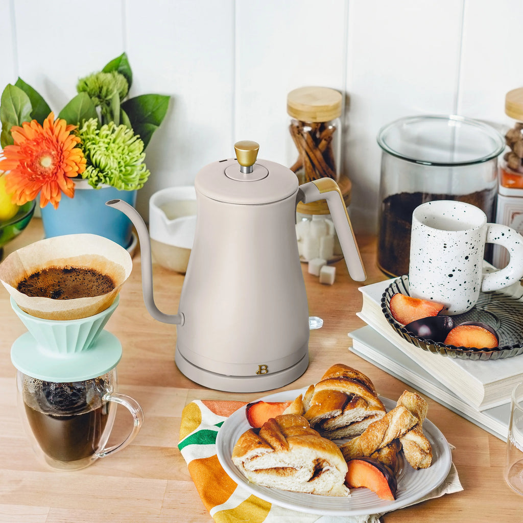 Electric Gooseneck Kettle 1L 1200W Taupe a7