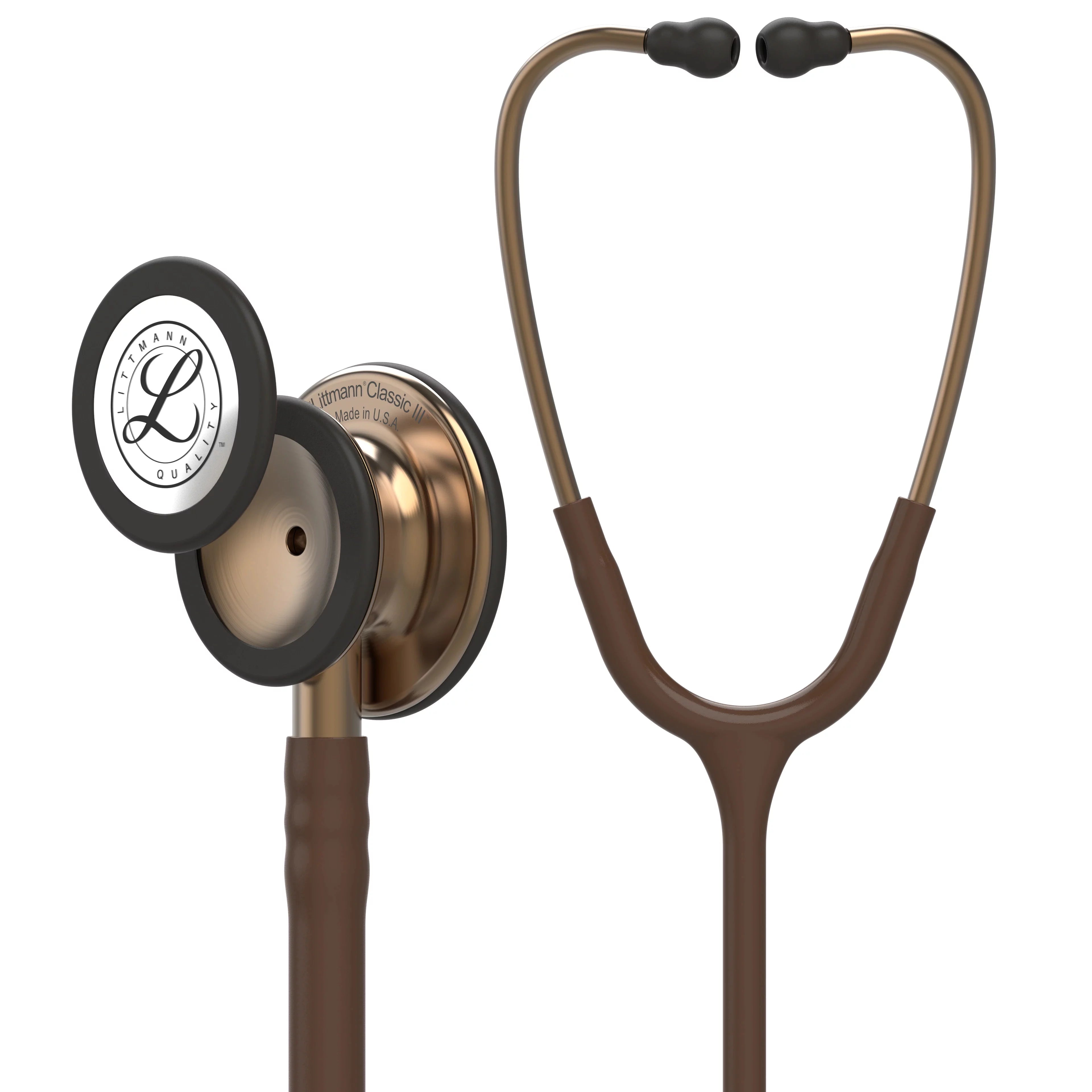 3M Littmann Classic III 27" Monitoring Stethoscope, Copper-Finish Chestpiece, Chocolate Tube, 5809 - Curated Treasures Market
